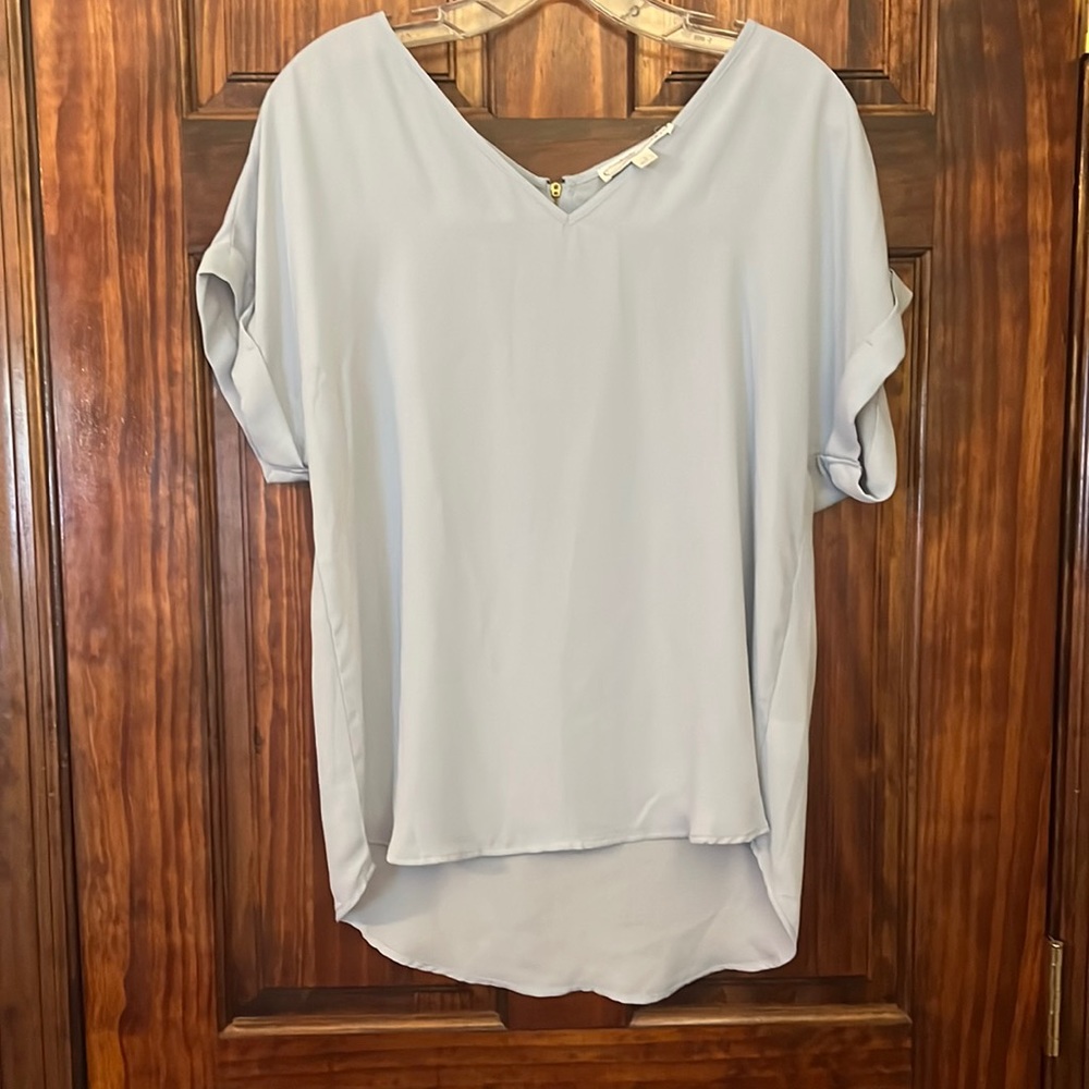 Chiffon short sleeve shirt